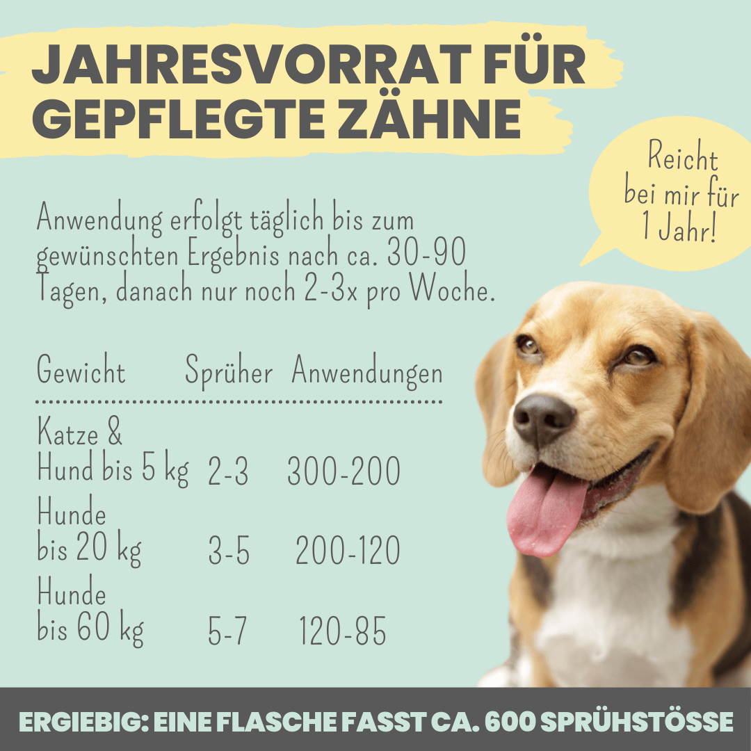 Dentalspray bei Zahnstein für Hunde und Katzen (50ml)