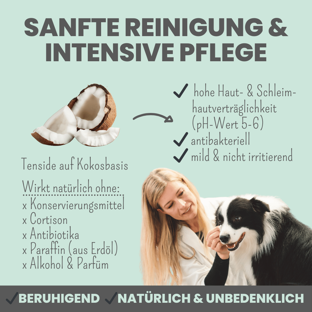 2-in-1 Augenfein Reinigung & Pflege für Hunde & Katzen mit kolloidalem Silber