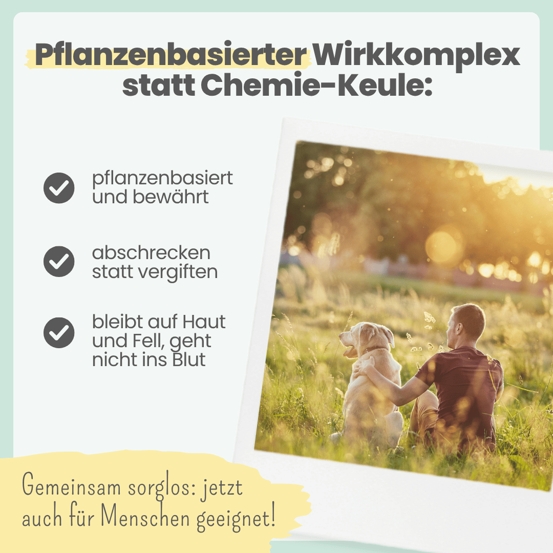 Zpray für Hunde und Menschen gegen Zecken, Flöhe, Milben & Mücken [Jahresvorrat] (100ml)