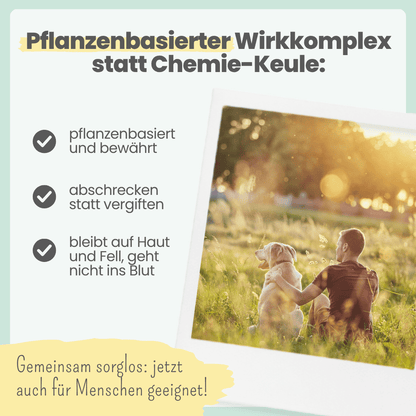 Zpray für Hunde und Menschen gegen Zecken, Flöhe, Milben & Mücken [Jahresvorrat] (100ml)