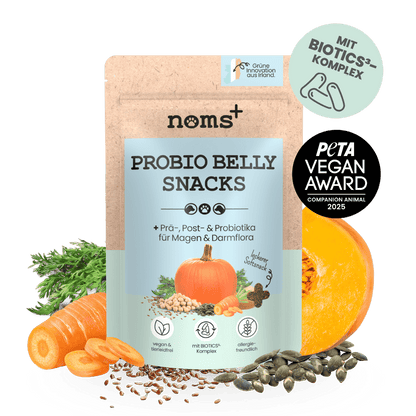 Probio Belly Snacks für Hunde mit BIOTICS³-Komplex: Präbiotika, Probiotika & Postbiotika